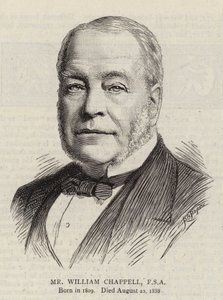 Sr. William Chappell, FSA (grabado) de English School