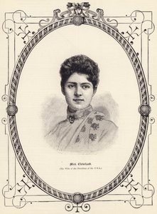 Sra. Cleveland (la esposa del presidente de los EE. UU.) (grabado) de English School