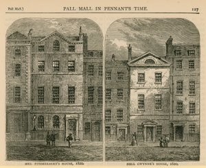 Casa de la Sra. Fitzherbert y Casa de Nell Gwynne, 1820 de English School