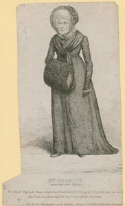 Mrs Garrick (Eva Marie Veigel), tomada en septiembre de 1820 de English School