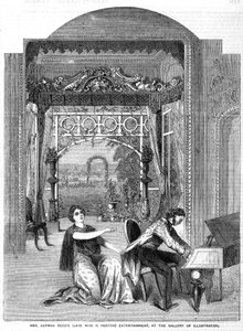 Entretenimiento de Mrs German Reeds (anteriormente Miss P Horton), en la Galería de Ilustración de English School