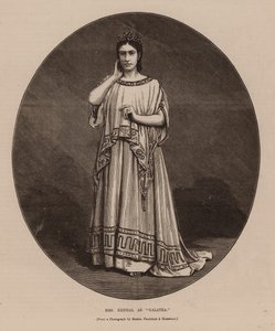La Sra. Kendal como "Galatea" (grabado) de English School