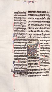 Ms.27, f.132v: Página de una copia glosada del Nuevo Testamento
