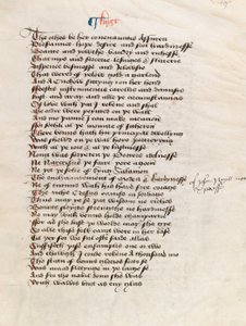 Ms. New Coll 314, f19r, Los cuentos de Canterbury por Geoffrey Chaucer de English School