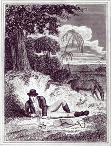 Mungo Park en África, una ilustración de 