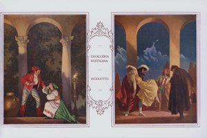 Murales en el restaurante Peter Robinson: Cavalleria Rusticana, Rigoletto