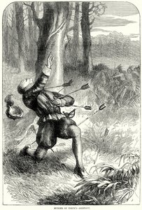 Asesinato del ayudante de White (grabado) de English School