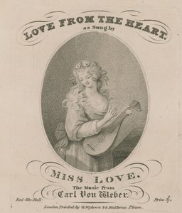 Partitura musical de Love from the Heart cantada por Miss Love de English School
