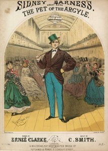Partitura musical para la canción de Sidney Barnes 