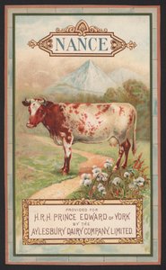 Nance, anuncio para la Aylesbury Dairy Company de English School
