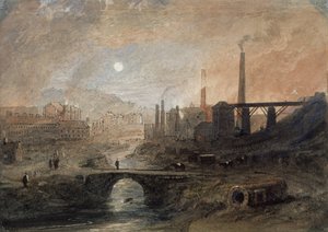 Nantyglo Ironworks, c.1829 (acuarela sobre papel) de English School