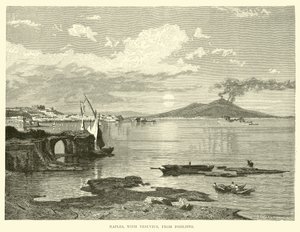 Nápoles, con el Vesubio, desde Posillipo de English School