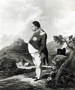 Napoleón en la isla de Santa Elena, 1820 de English School