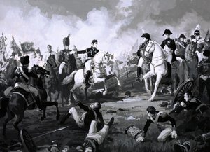 Napoleón triunfa en la Batalla de Austerlitz de English School