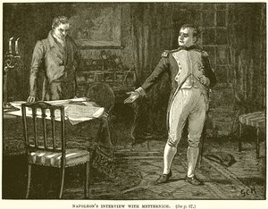 Entrevista de Napoleón con Metternich de English School