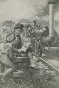 Nasmyth dibuja el motor de Stephenson de English School