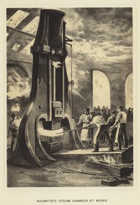 Martillo de vapor de Nasmyth en funcionamiento de English School