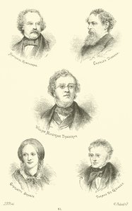 Nathaniel Hawthorne, Charles Dickens, William Makepeace Thackeray, Charlotte Bronte, Thomas De Quincey de English School