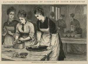 Escuela Nacional de Entrenamiento de Cocina en South Kensington: Mañana en la cocina de English School