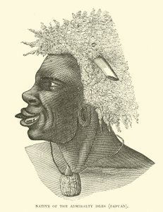 Nativo de las Islas del Almirantazgo, papú de English School