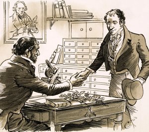 El naturalista David Douglas tuvo su oportunidad cuando fue elegido por la Sociedad de Horticultura de English School