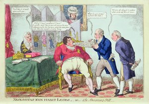 Necessitas Non Habet Leges, o la píldora nauseabunda, 1823 de English School