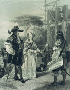 Nell Gwynn persuadiendo a Carlos II para construir un hospital de English School