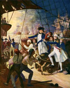 Nelson en la Batalla del Nilo