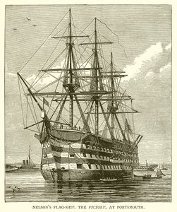 El Buque Insignia de Nelson, el Victory, en Portsmouth de English School