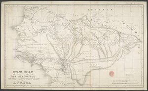 Nuevo mapa para el viaje a la costa noroeste de África, Anno, dibujado e impreso por Dean & Munday