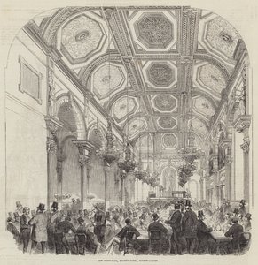 Nuevo Music-Hall, Hotel Evans, Covent-Garden (grabado) de English School