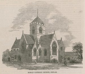 Nueva Iglesia Católica Romana cerca de los Muelles de las Indias Occidentales de English School