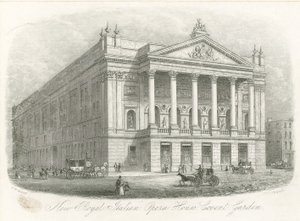 Nueva Real Casa de la Ópera Italiana, Covent Garden, Londres de English School