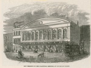 Nuevo terminal del Ferrocarril de Blackwall en Fenchurch Street, Londres de English School