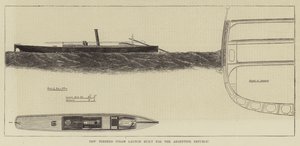 Nueva lancha torpedera construida para la República Argentina (grabado) de English School