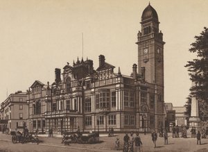 Nuevo Ayuntamiento, Leamington (litografía) de English School