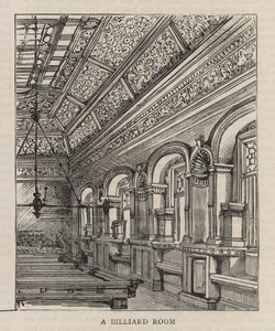 Nuevo edificio del Club Constitucional en Northumberland Avenue: Sala de billar de English School