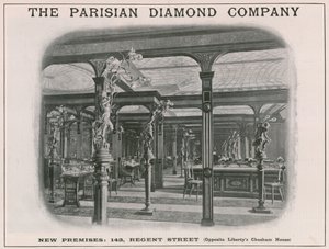 Nuevas instalaciones de The Parisian Diamond Company, 143 Regent Street, Londres de English School