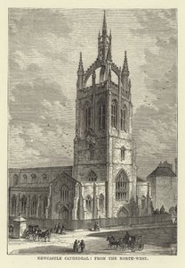 Catedral de Newcastle, desde el noroeste de English School