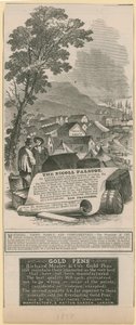 Publicidad de Nicoll Paletot, Richard Mosley & Co, y London General Mourning Warehouse de English School