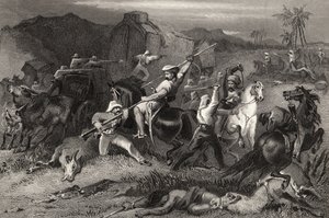 Salida nocturna y ataque a los carros de equipaje, de 