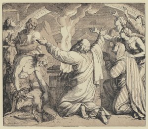 El sacrificio de Noé (grabado)
