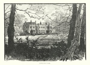 Nonsuch Park (grabado) de English School