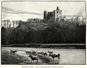 Castillo de Norham (grabado) de English School