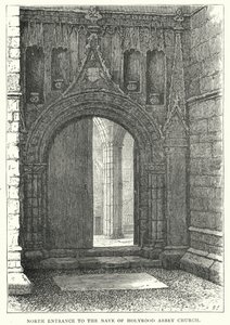 Entrada Norte a la Nave de la Iglesia de la Abadía de Holyrood de English School