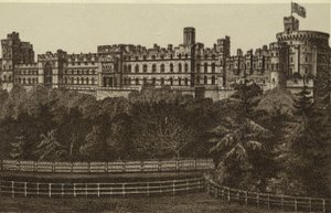 Frente norte, Castillo de Windsor (lito) de English School