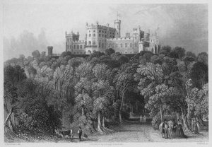 Vista noreste, Castillo de Belvoir de English School