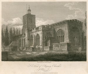 Vista noreste de la Iglesia de Stepney, Londres