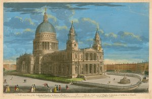 Vista noroeste de la Catedral de San Pablo, Londres