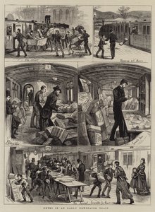 Notas en un tren de periódicos temprano de English School